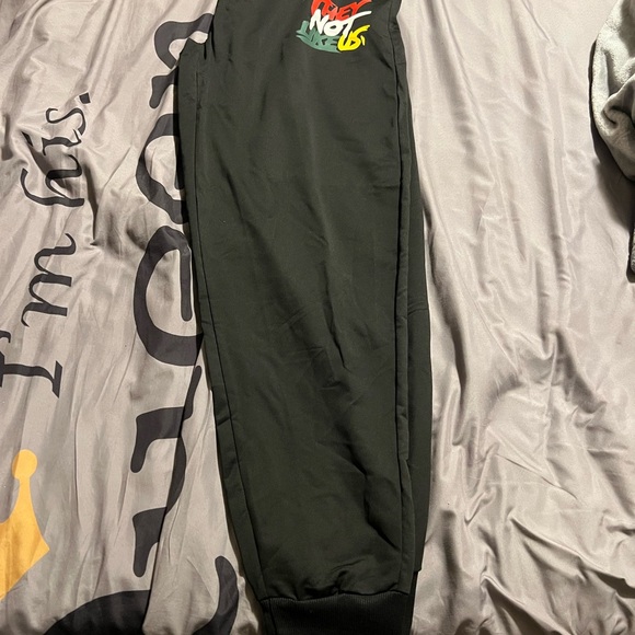 Black Graphic Jogger Set - Picture 3 of 3